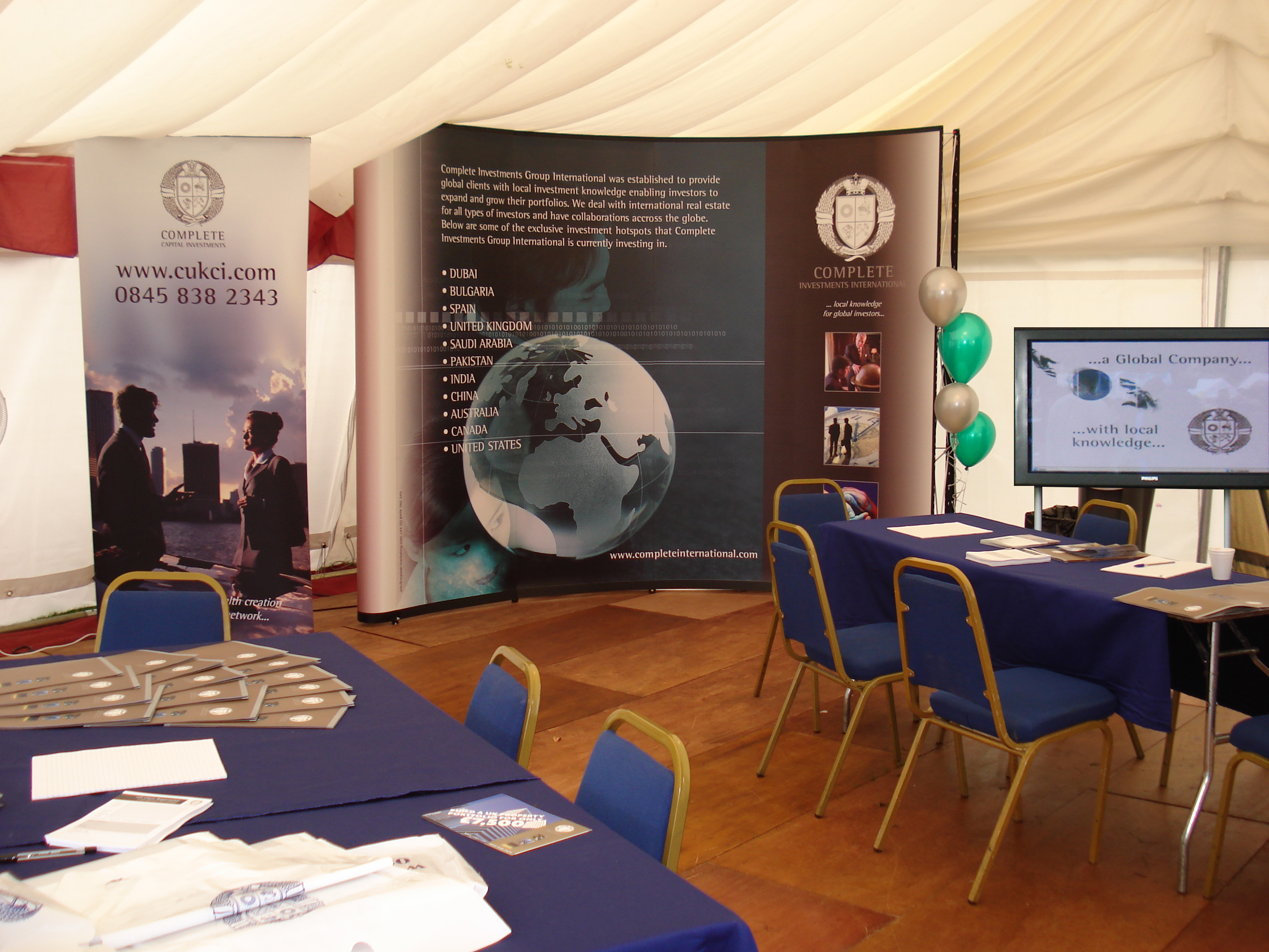 Large format exhibition graphics